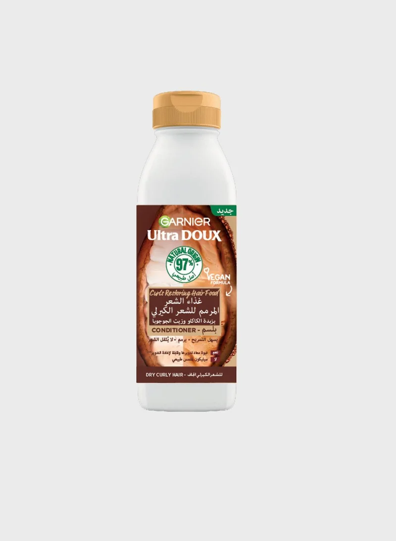 Ultra Doux Cocoa Butter Hair Food Conditioner Dry Curly Hair 350ml