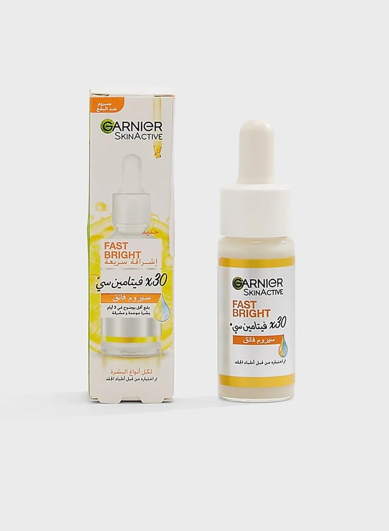 Garnier Fast Bright 30X Vitamin C Niacinamide Anti Dark Spot Serum 15ml