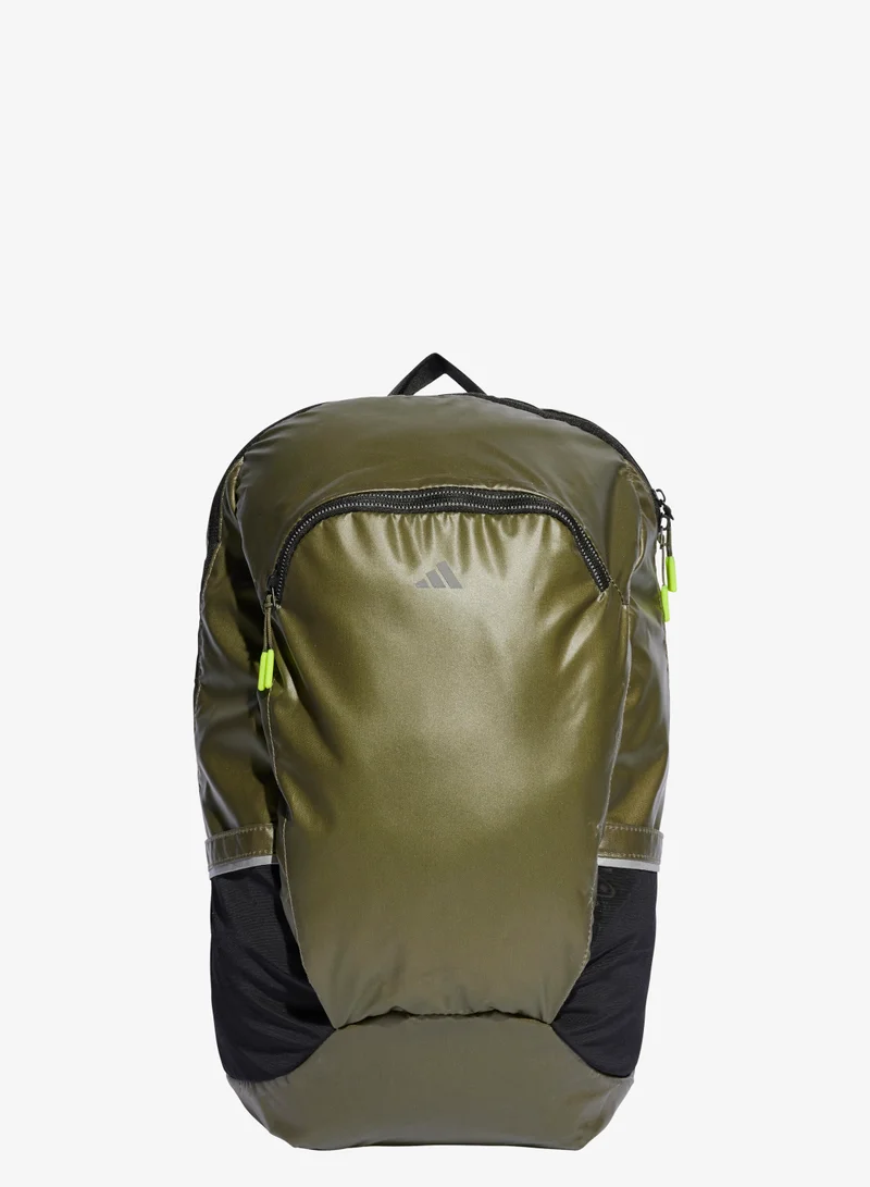 Gym Backpack, olive strata/black/reflective silver