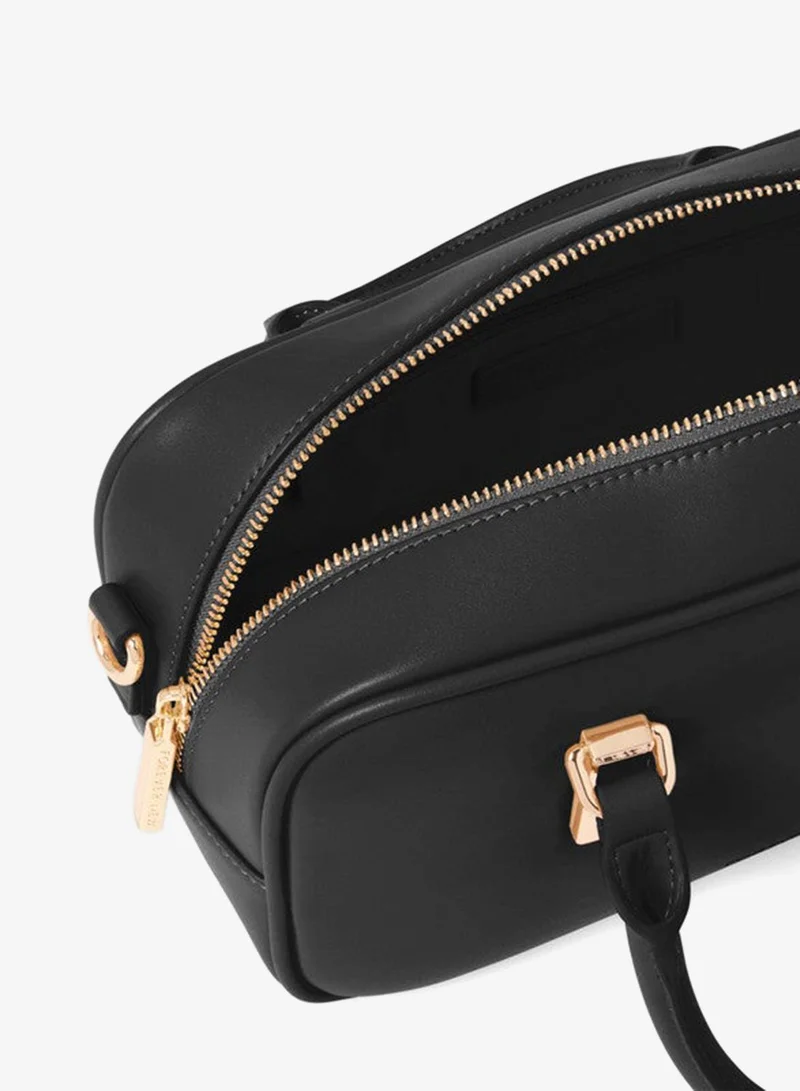 TERRI Metal Trim Barrel Bag