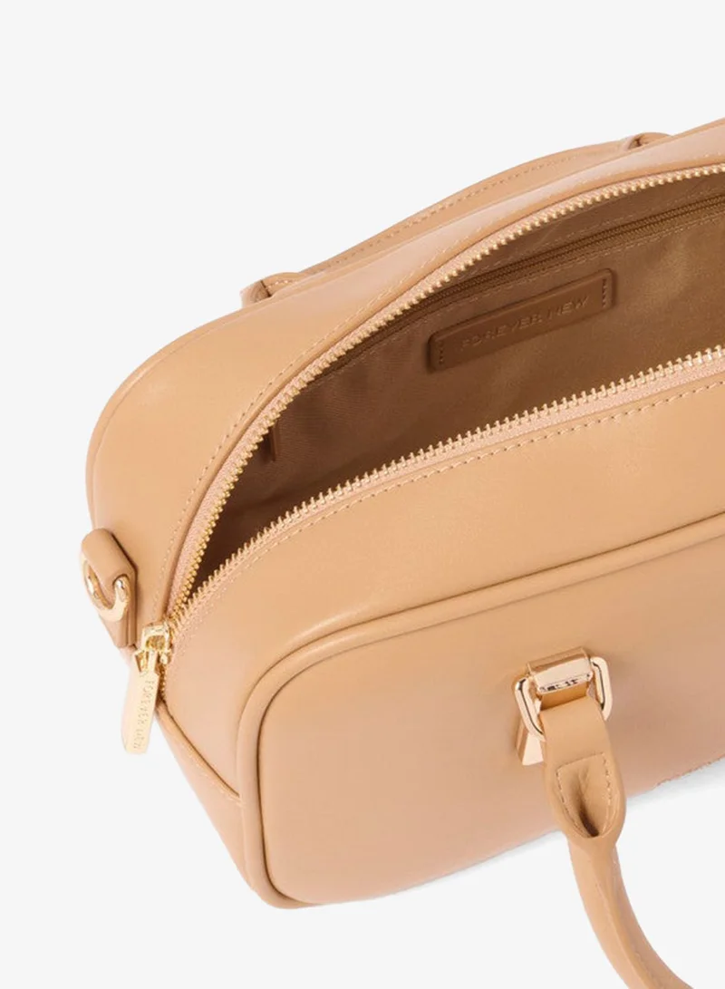 TERRI Metal Trim Barrel Bag