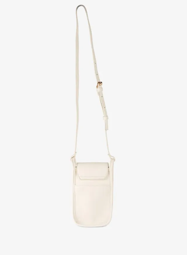 Women Flap Over Shoulder Bag Beige – image 3