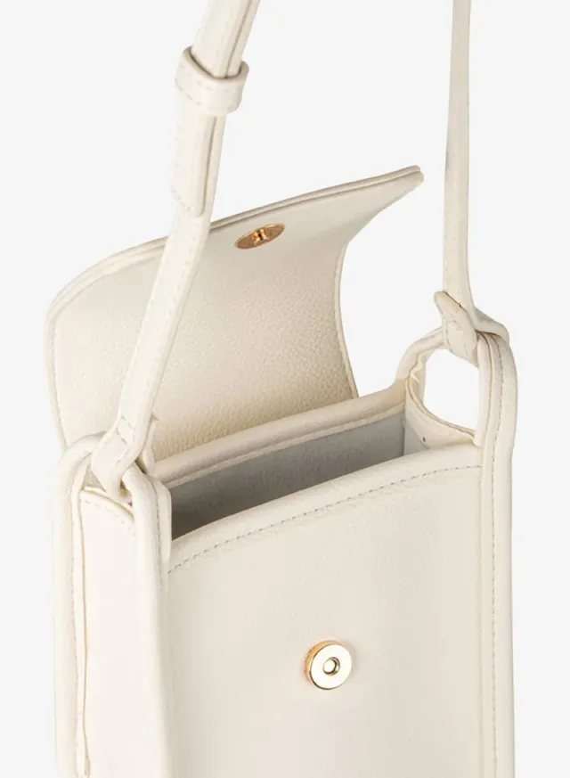 Women Flap Over Shoulder Bag Beige – image 4