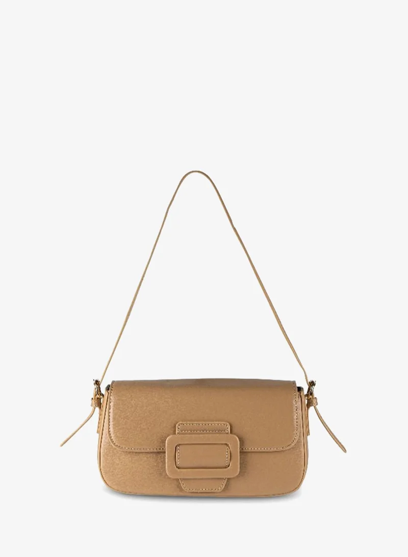 Women Flap Over Shoulder Bag Brown