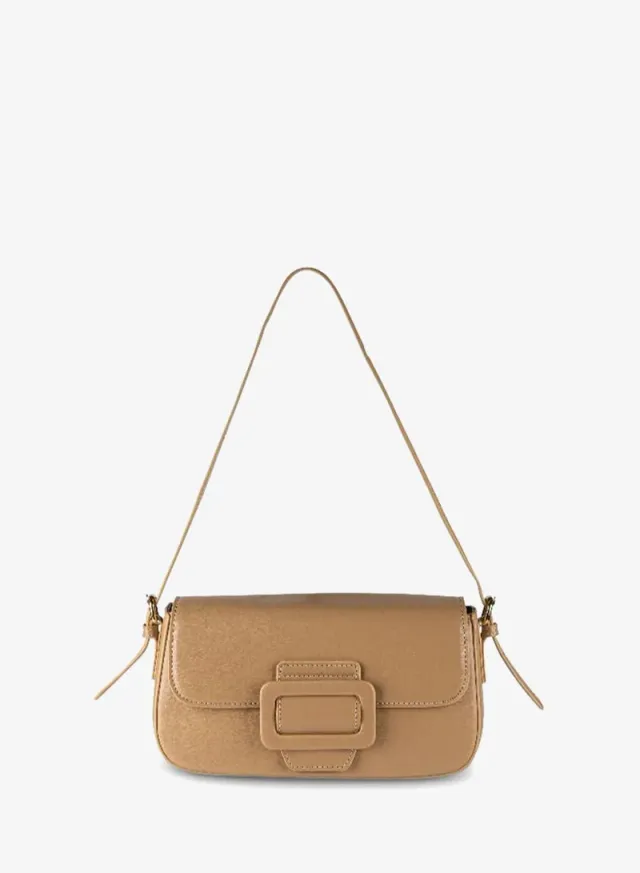 Women Flap Over Shoulder Bag Brown