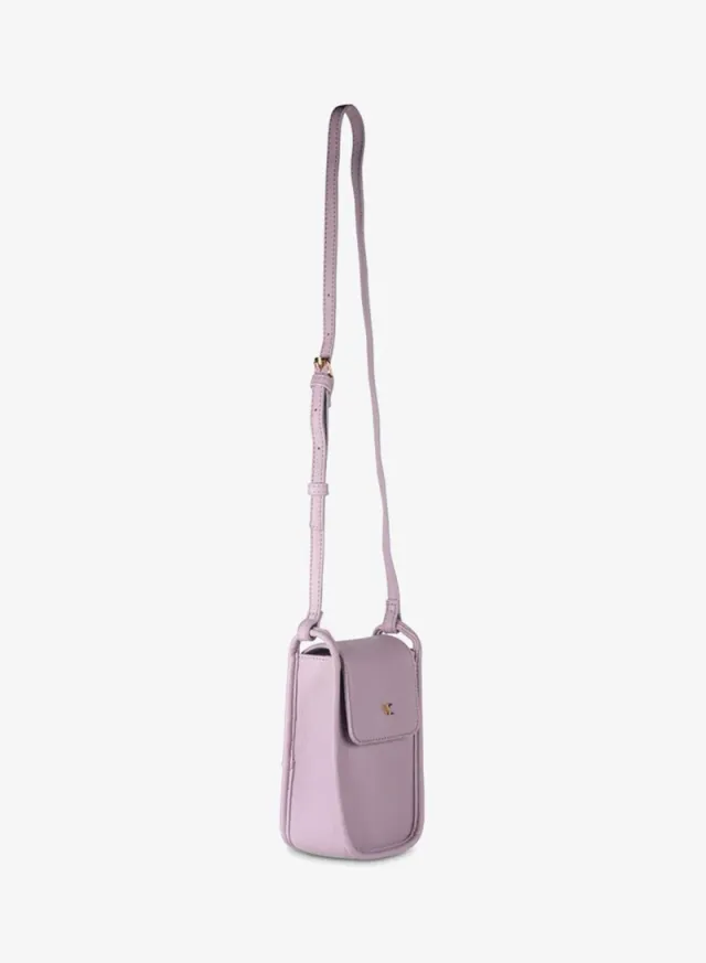 Women Flap Over Shoulder Bag Purple – image 2
