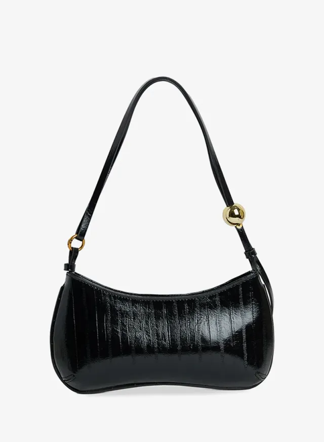 Logo Detail Shoulder Bag Black – image 2