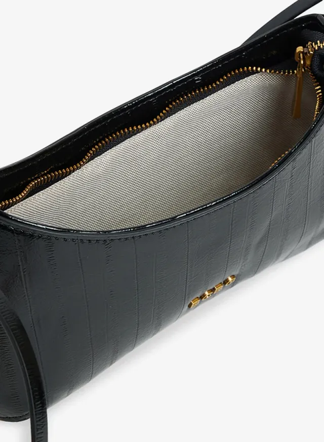 Logo Detail Shoulder Bag Black – image 4