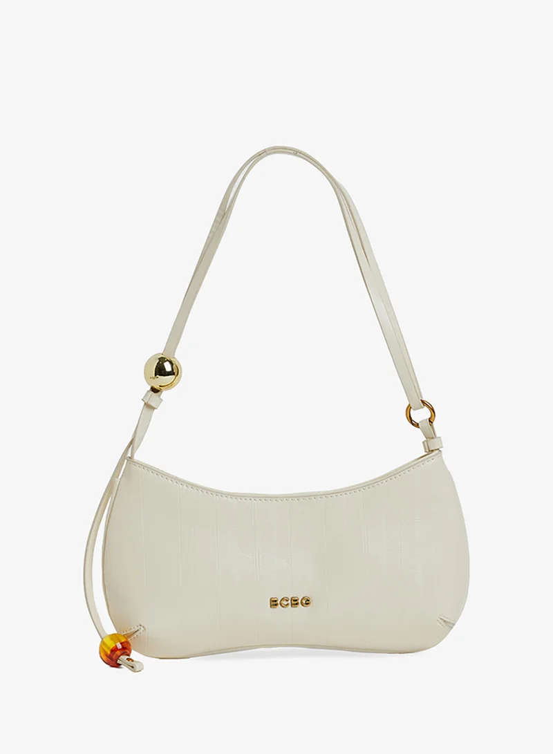 Logo Detail Shoulder Bag Black