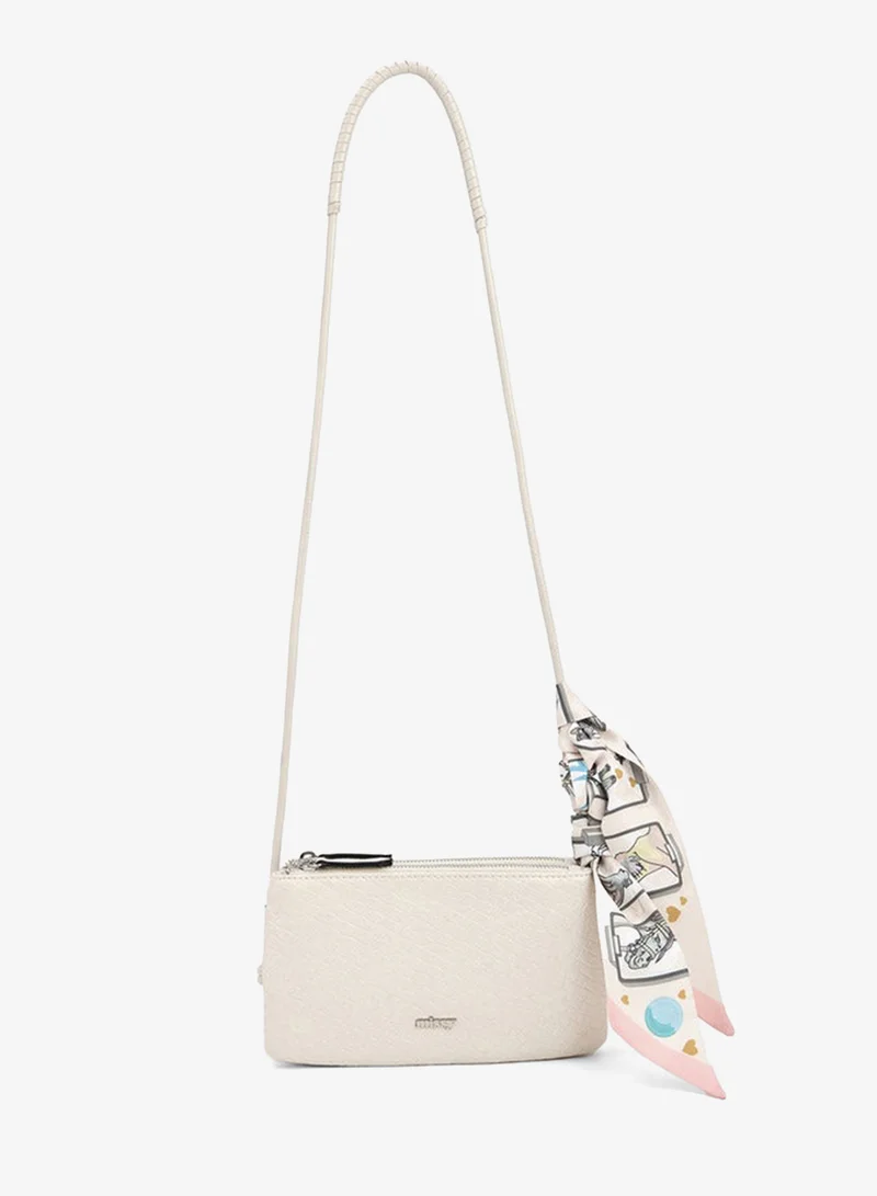 Textured Crossbody Bag With Strap Handle