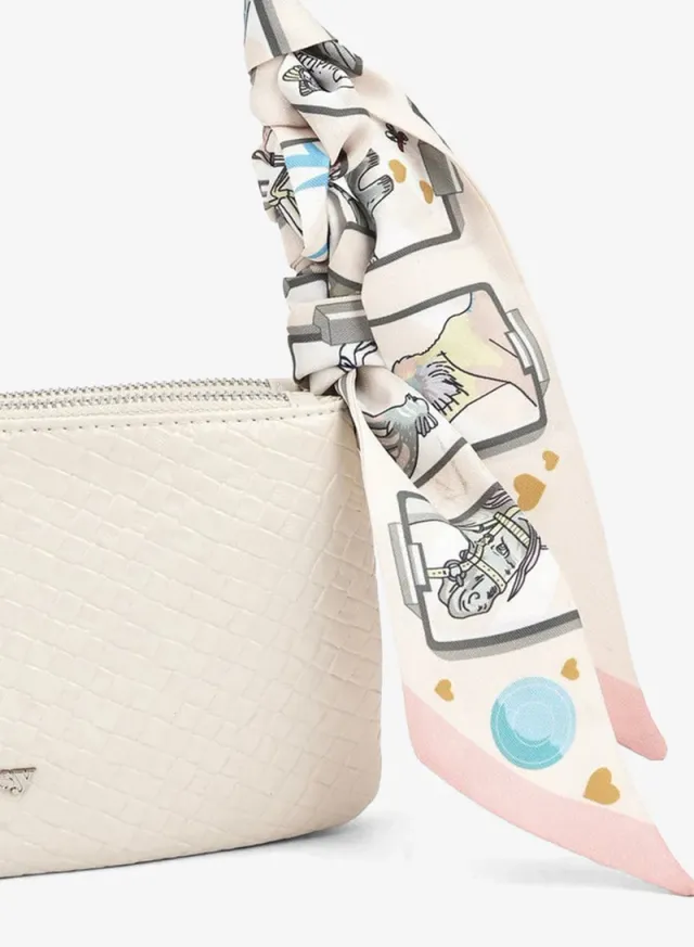 Textured Crossbody Bag BEIGE – image 4
