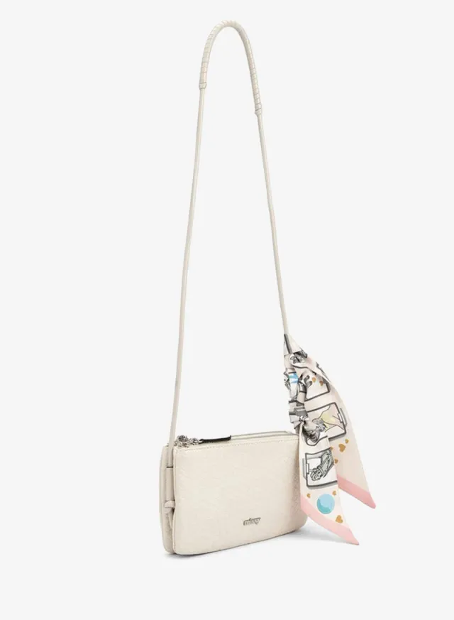 Textured Crossbody Bag BEIGE – image 5