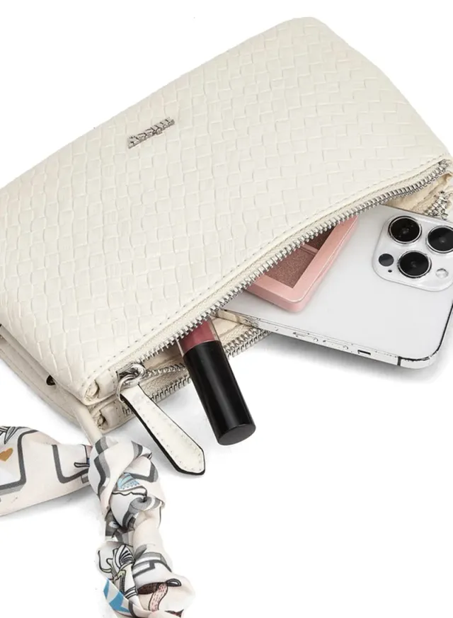 Textured Crossbody Bag BEIGE – image 7