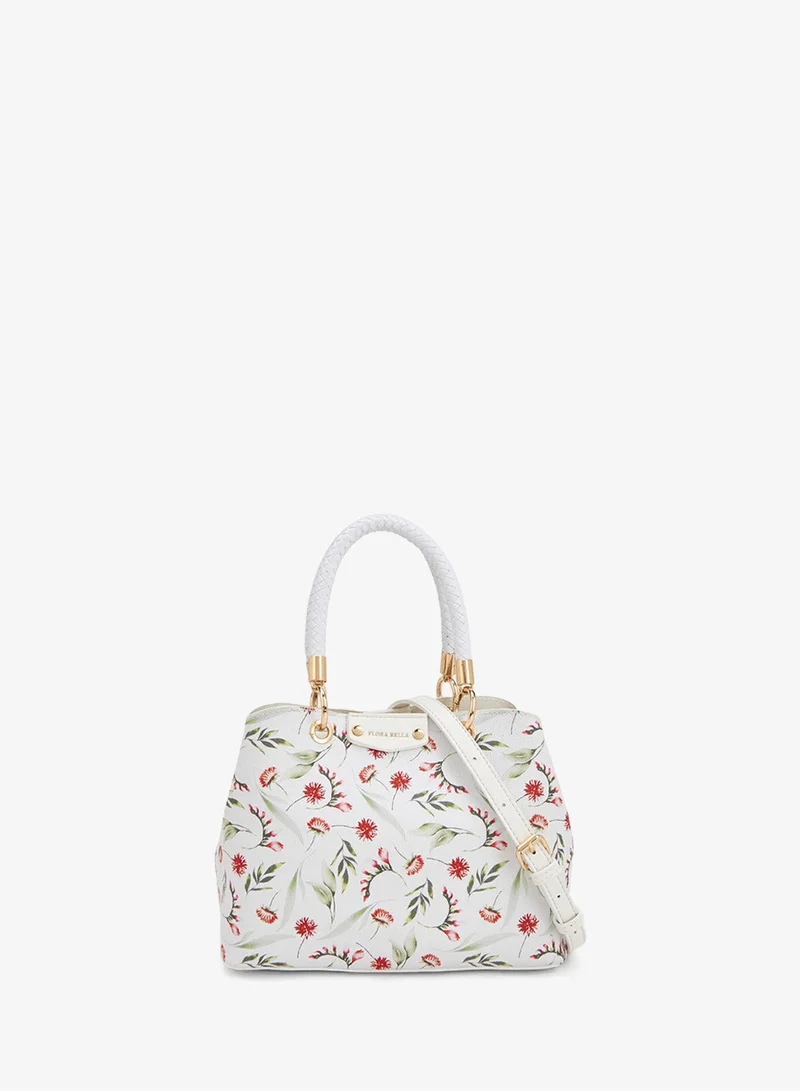 Flora Bella Floral Print Tote Bag, White