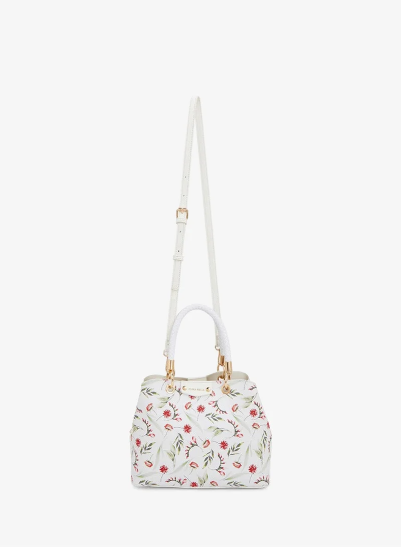 Flora Bella Floral Print Tote Bag With Double Handles