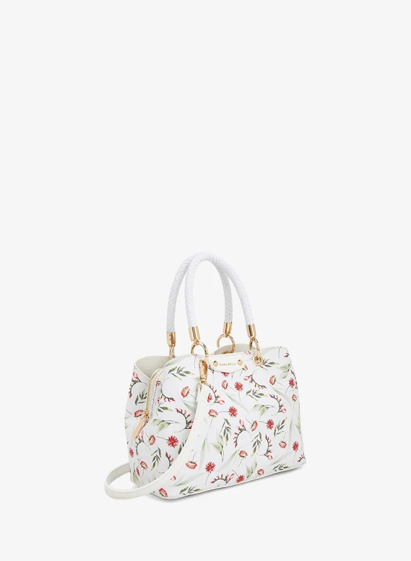 Flora Bella Floral Print Tote Bag With Double Handles
