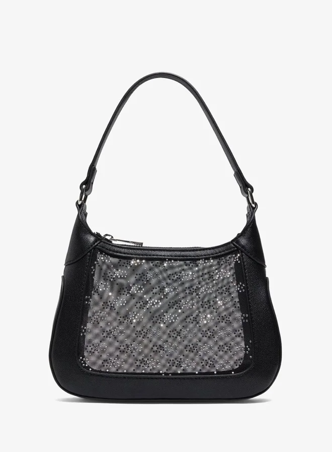 CHELSEEA Embellished Shoulder Bag Black