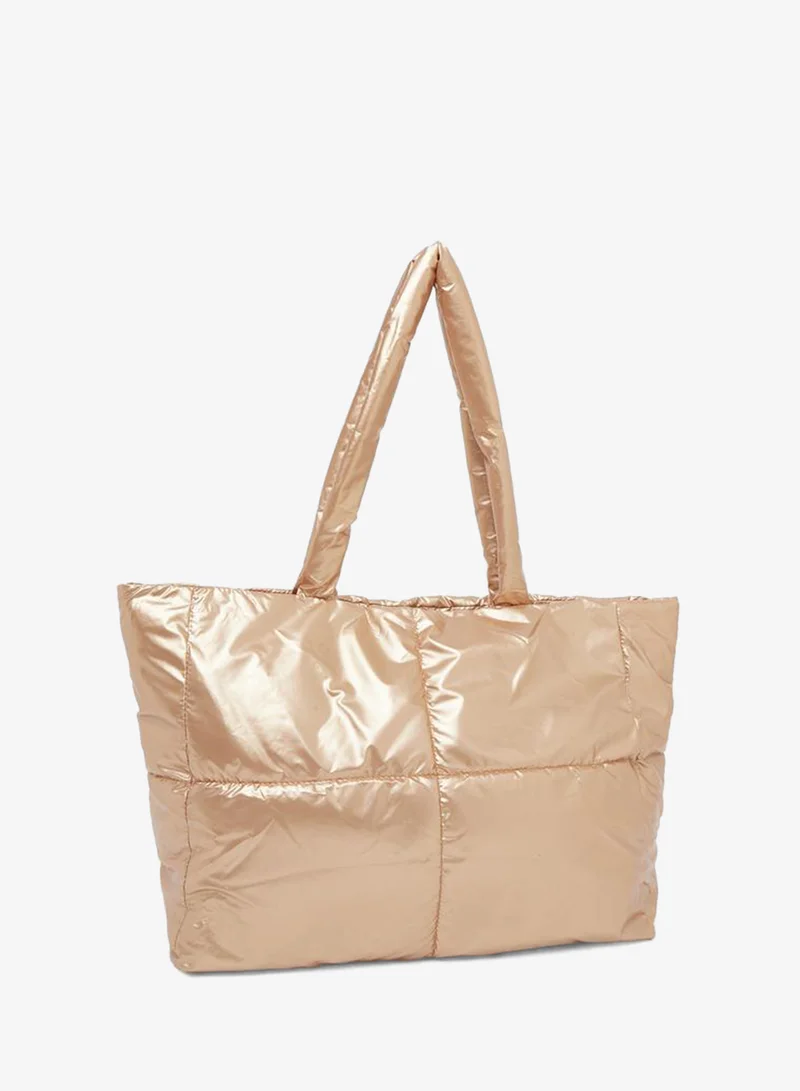 Padded Shopper Bag Gold