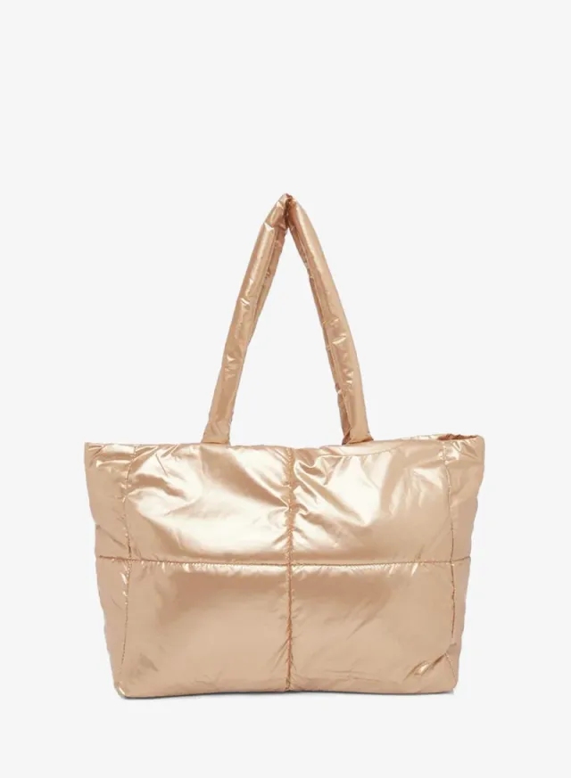 Padded Shopper Bag Gold – image 2