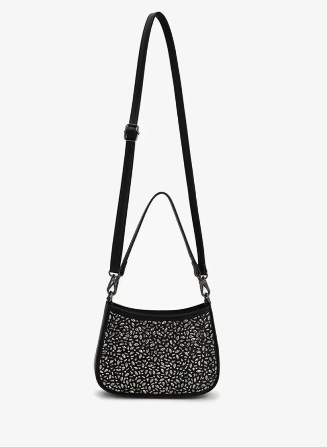 Embellished Shoulder Bag SILVER – image 2