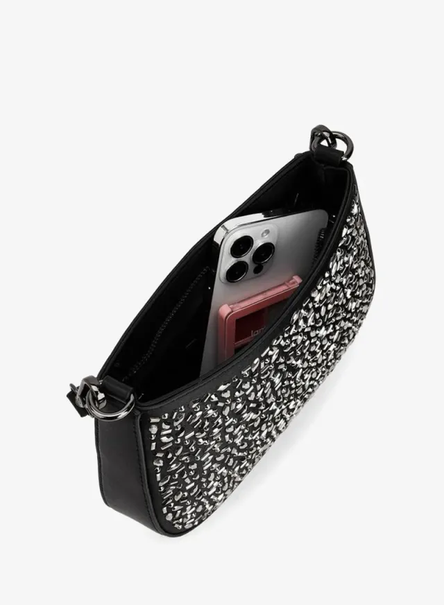 Embellished Shoulder Bag SILVER – image 7