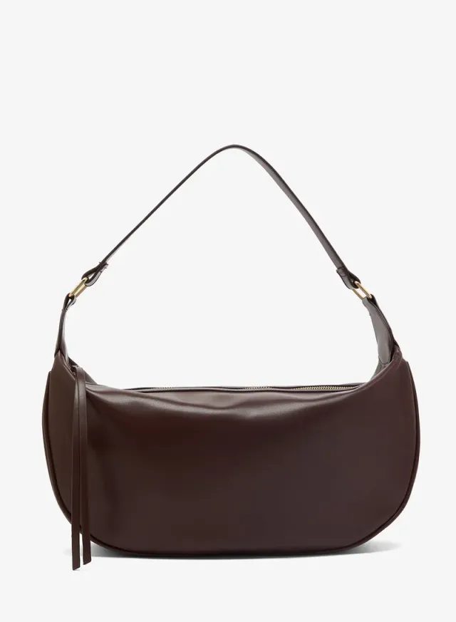 Slouchy Shoulder Bag Darker Burgundy – image 2