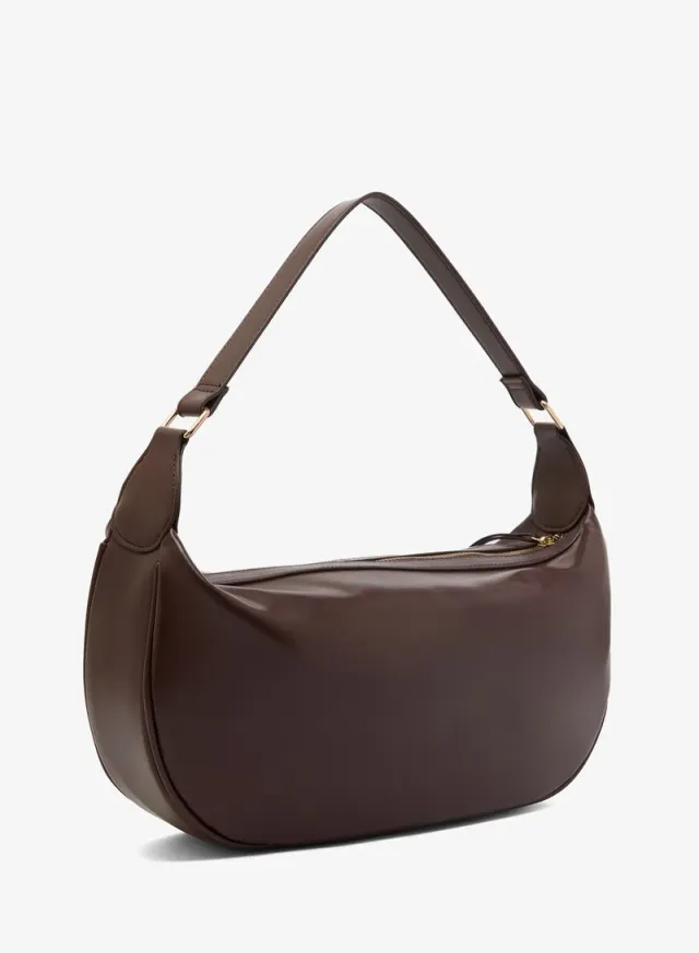 Slouchy Shoulder Bag Darker Burgundy – image 3