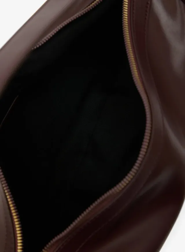 Slouchy Shoulder Bag Darker Burgundy – image 5