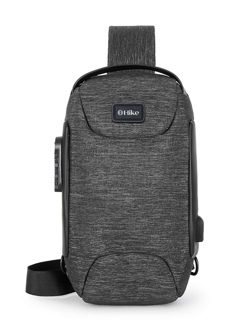 Unisex Crossbody Bag Water Resistant Anti-Theft Shoulder Bag with Built in USB Port and 3-Digit Combination lock for Business Travel Outdoor Shopping, HKSBYG
