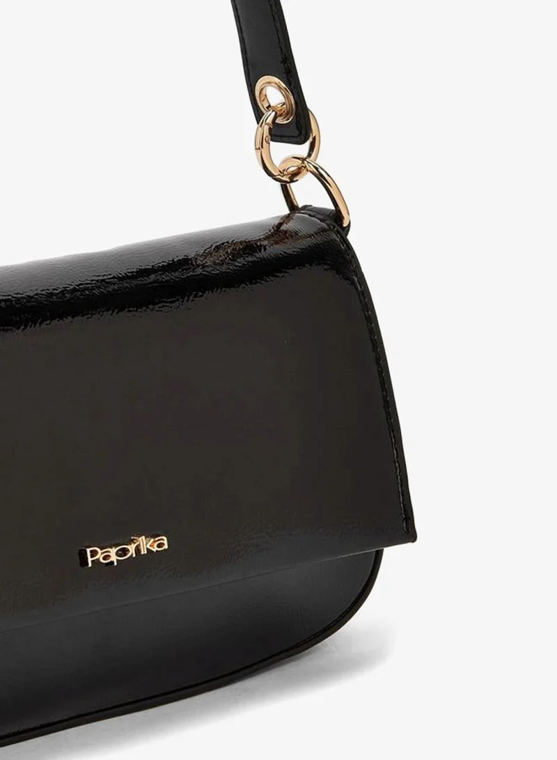 Solid Shoulder Bag With Top Handle