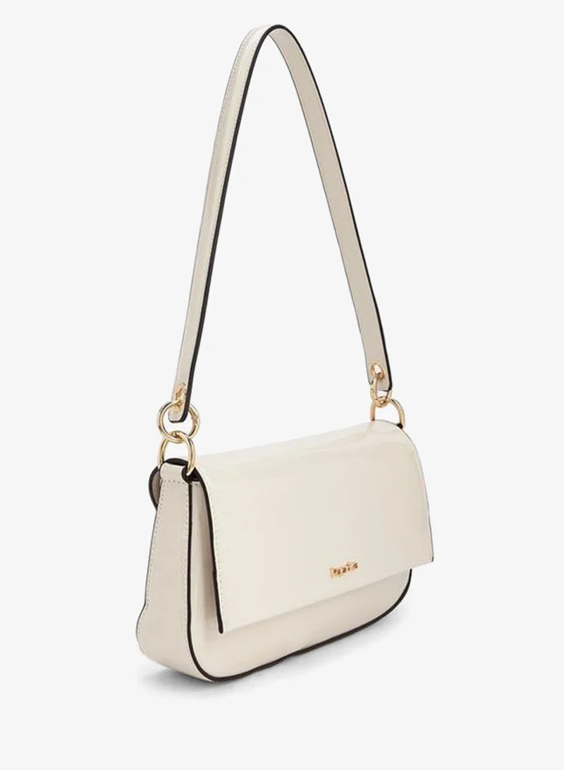 Solid Shoulder Bag With Top Handle