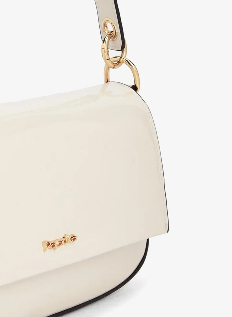 Solid Shoulder Bag With Top Handle