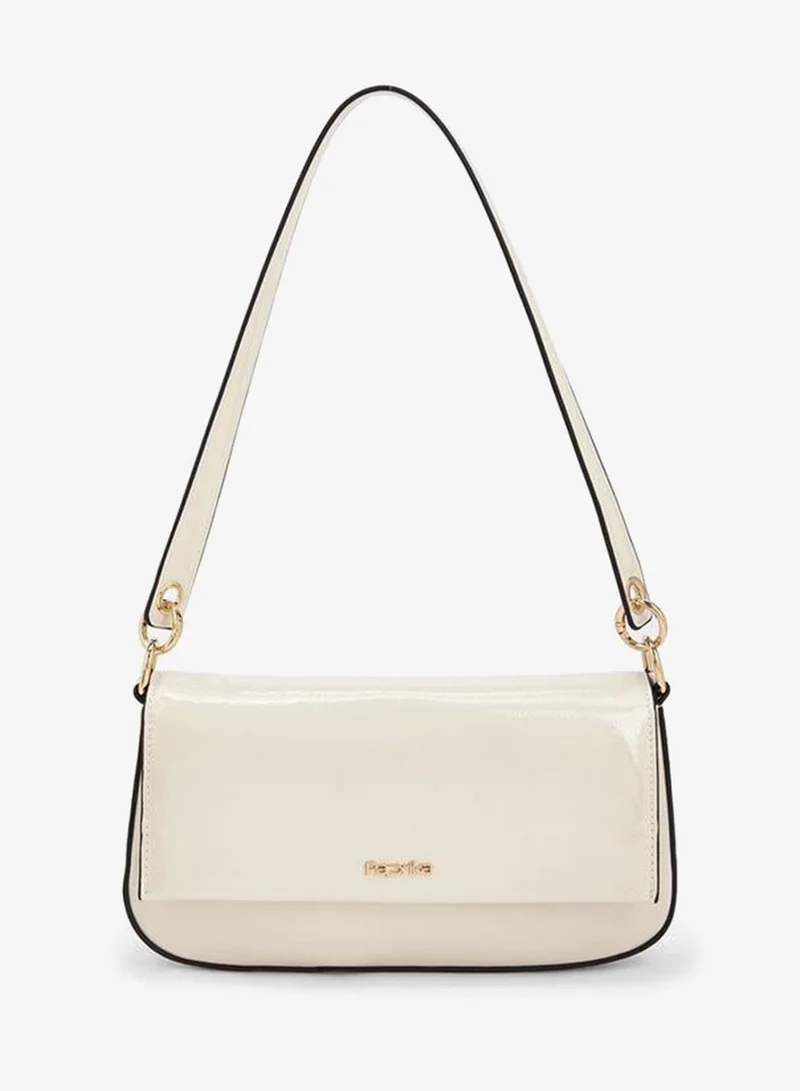 Solid Shoulder Bag With Top Handle