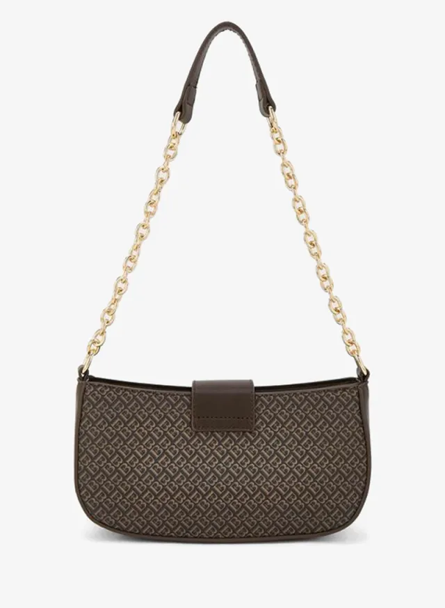 Monogram Shoulder Bag Magnetic Closure brown – image 4