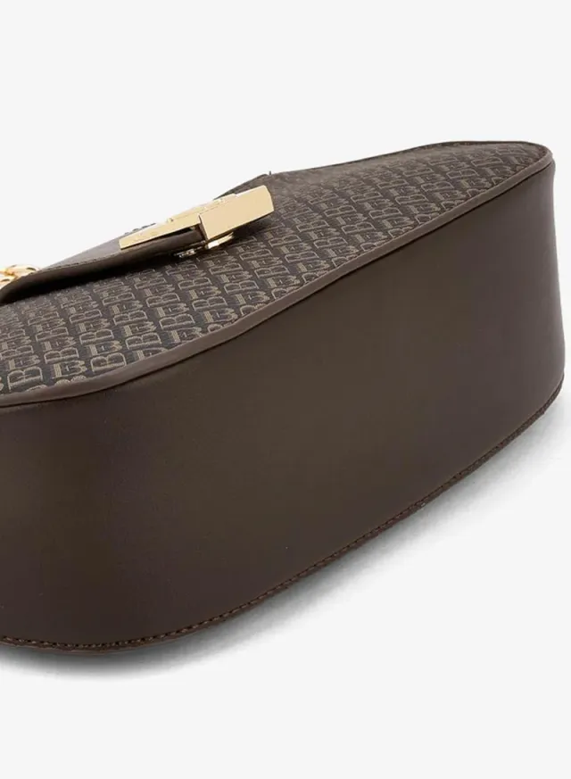 Monogram Shoulder Bag Magnetic Closure brown – image 6