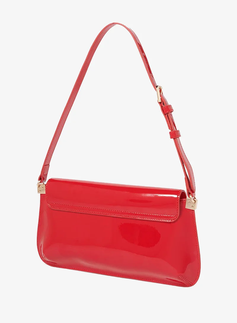 SHILOH Glossy Shoulder Bag