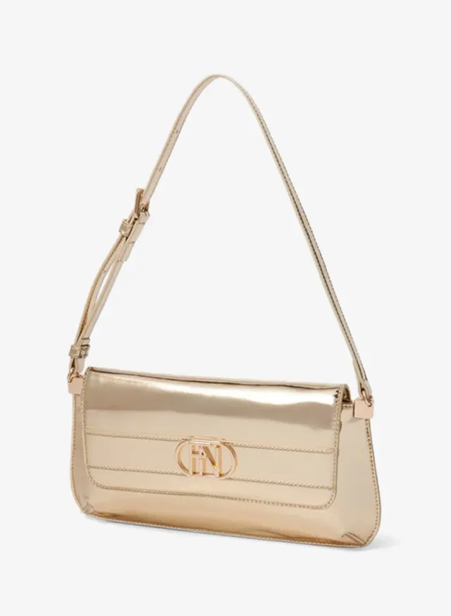 SHILOH Metallic Shoulder Bag GOLD – image 5