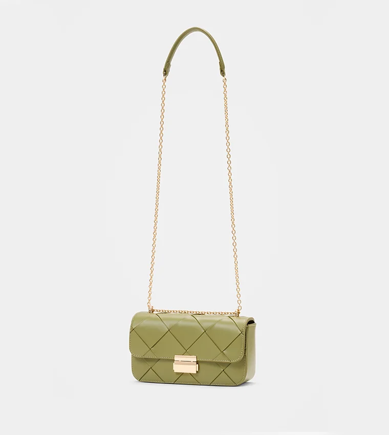 Lulu Lattice Chain Bag