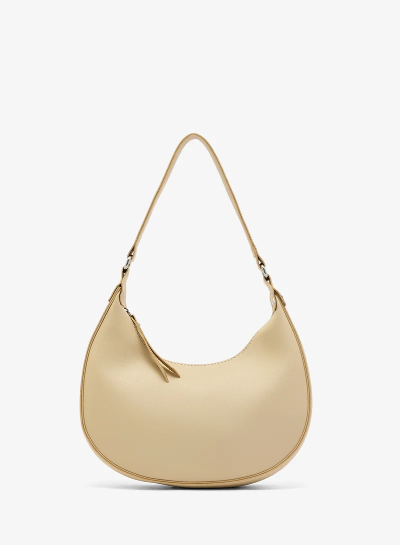 Classic PU Shoulder Bag White