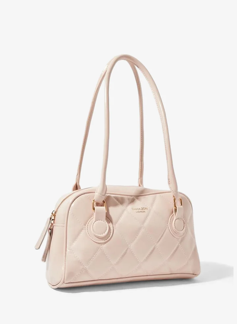 Quilted Shoulder Bag Light Pink