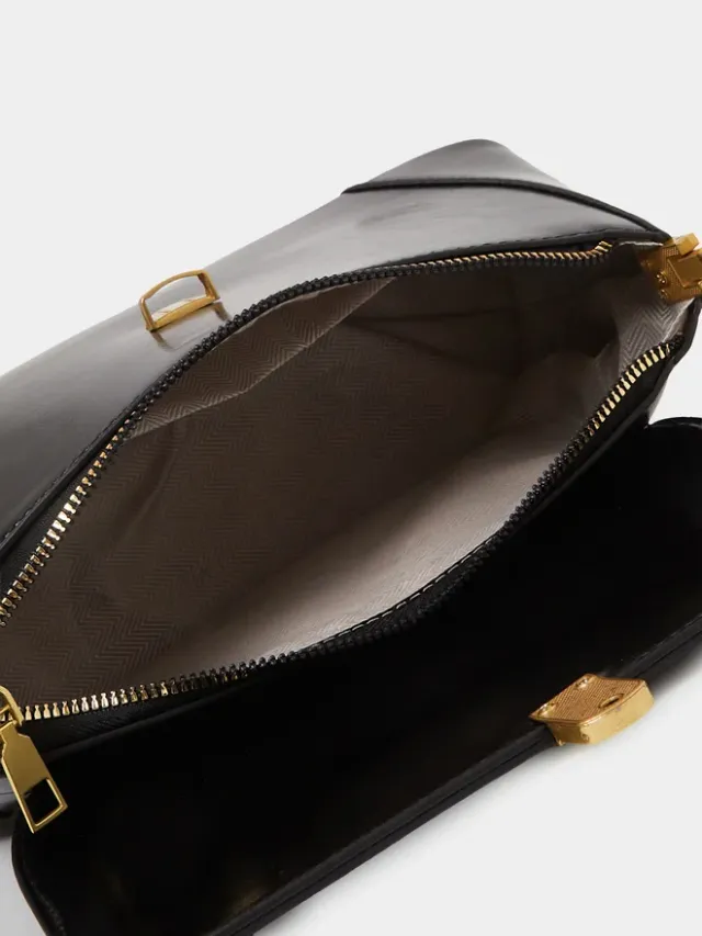 Styli Flap Shoulder Bag black – image 5