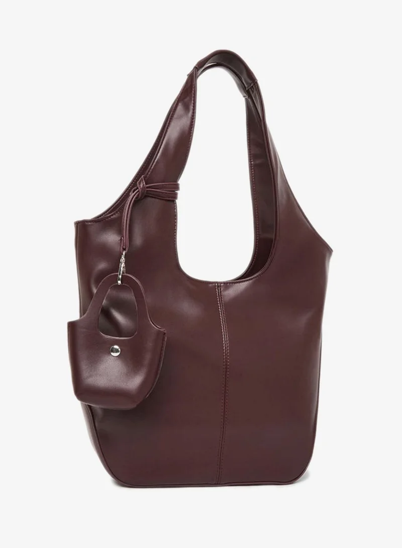 Styli Hobo Shoulder Bag Charm Brown