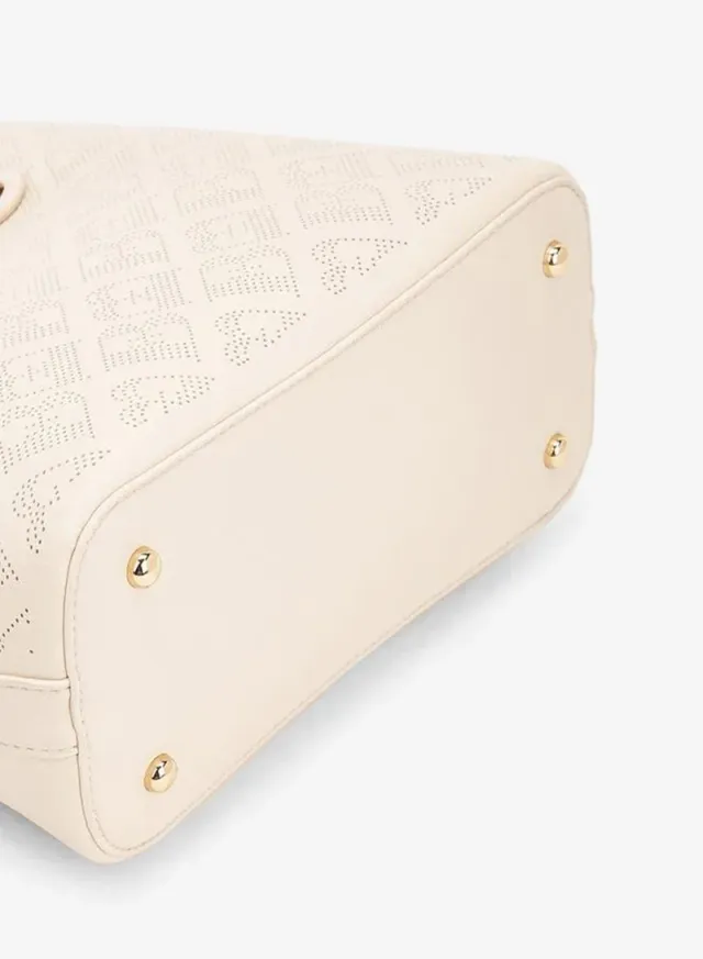 Flora Bella Laser Cut Shoulder Bag BEIGE – image 5