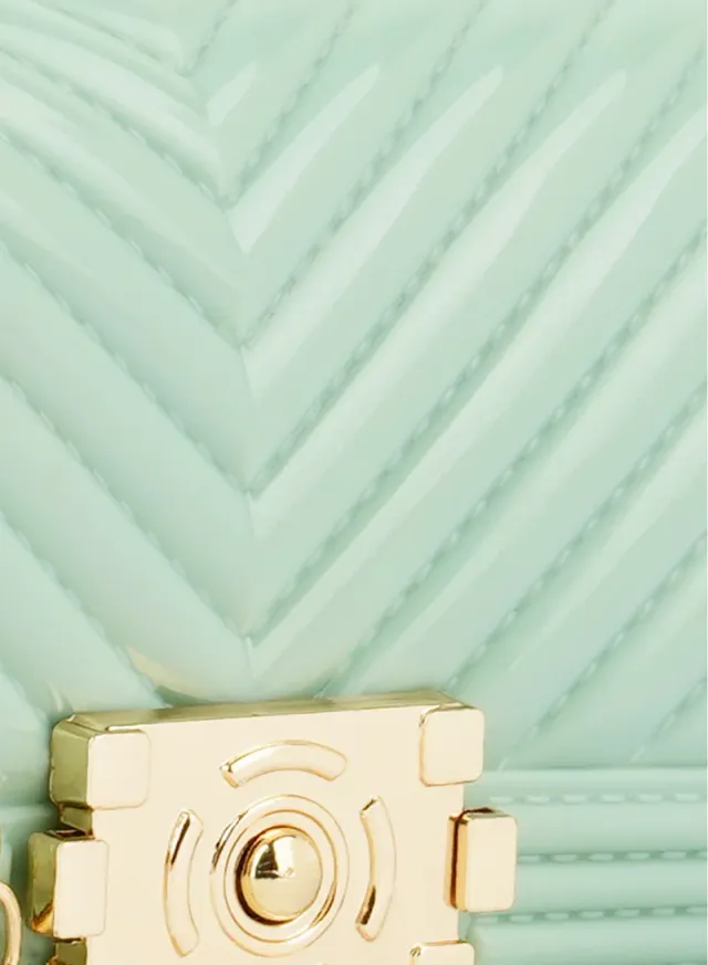 Quilted Sling Bag Mint – image 6