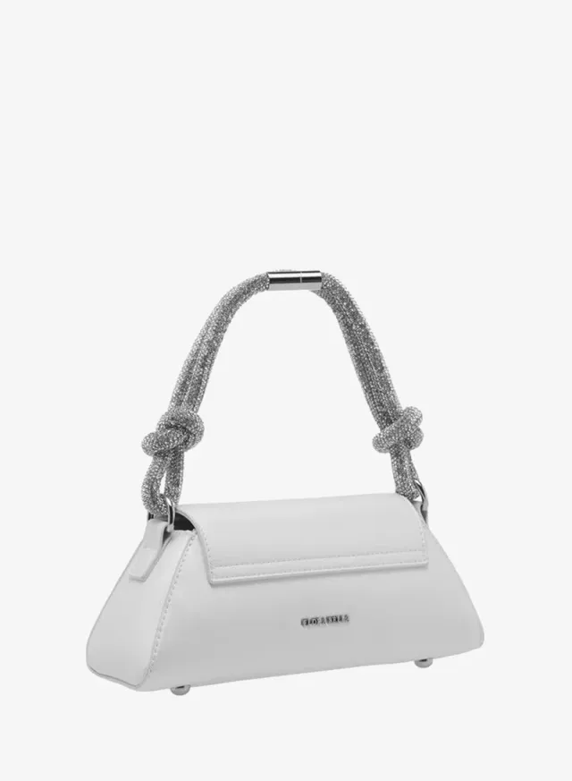 Flap Shoulder Bag White – image 4