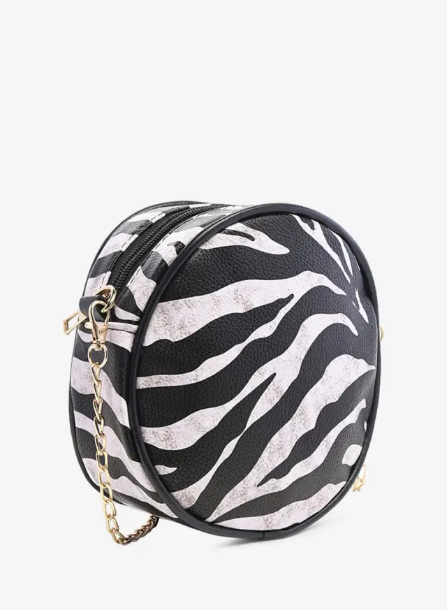 Canteen Bag Animal Print Black Zebra – image 4