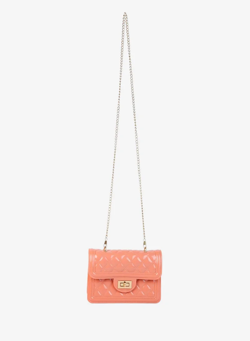 Jelly Quilted Sling Bag Mint