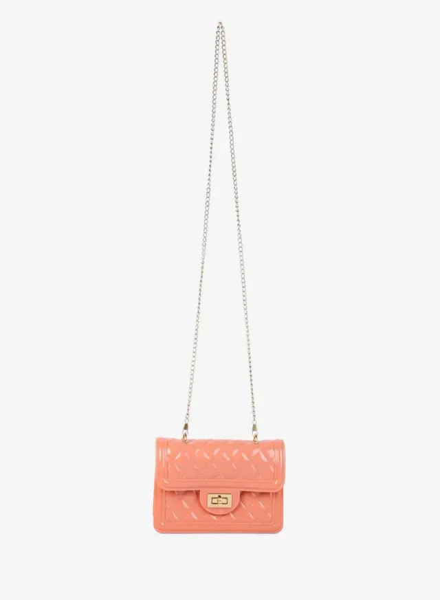 Jelly Quilted Sling Bag Mint