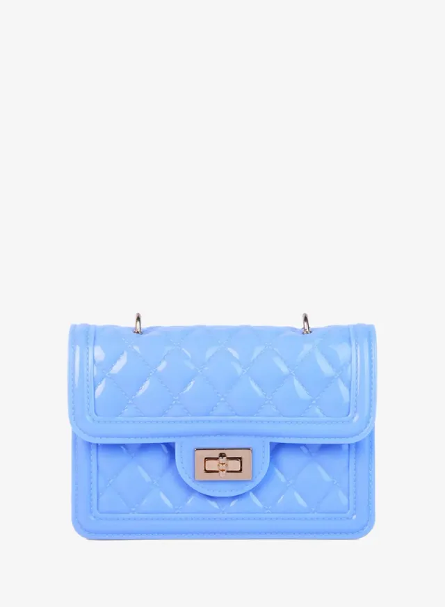 Jelly Quilted Sling Bag Mint