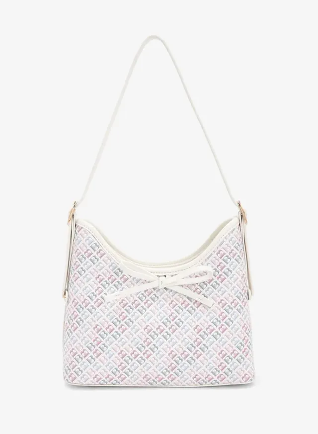 Flora Bella Monogram Print Shoulder Bag MULTICOLOR